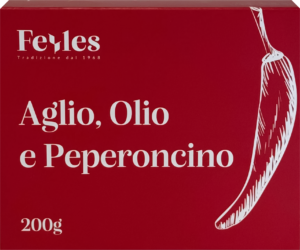 Confezione da 200g Brichet Aglio Olio e Peperoncino